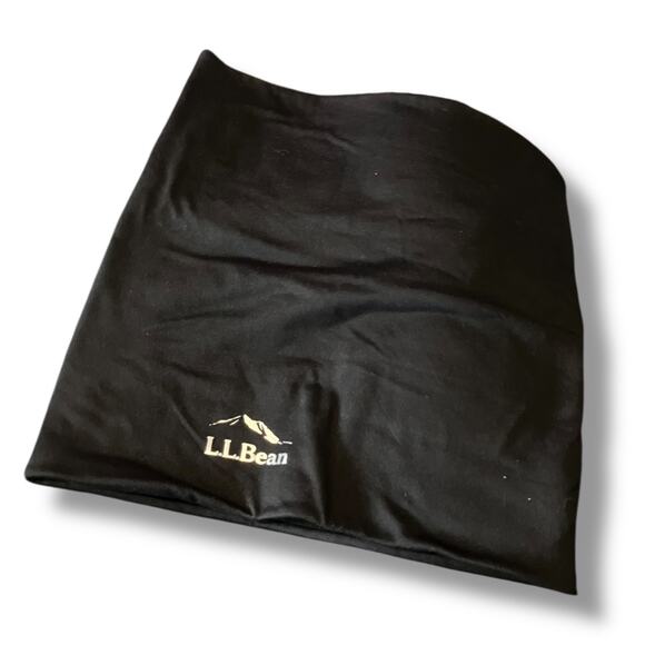 L.L. Bean Black Fleece Neck Gaiter OSFA Recycled Polyester Winter Outdoor Ski - Picture 1 of 5